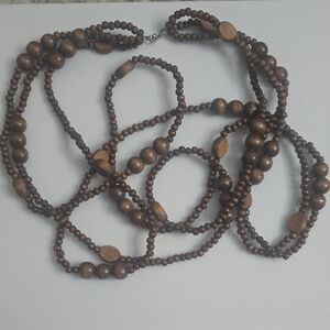 Elegant Brown Beaded Necklace
